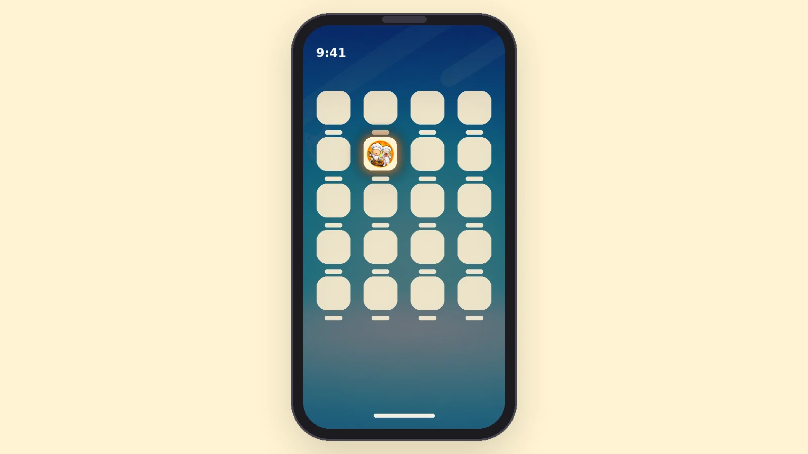 A phone home screen with the a Bit SaiGon icon among the other apps.